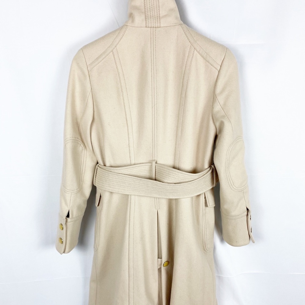 KENNETH KOLE Cream Military Style Coat - Picture 4 of 5